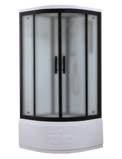 Душевая кабина Timo Standart T-6690BF Black Fabric 90x90см